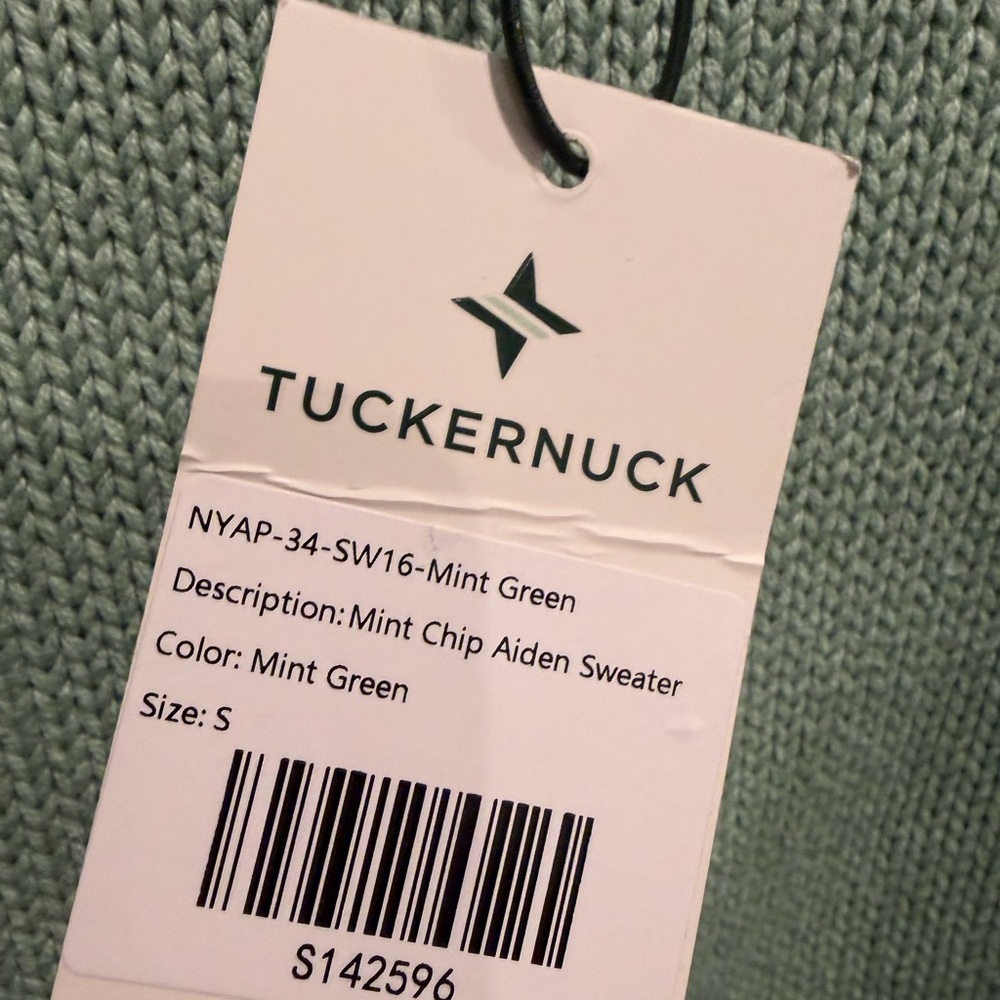 Tuckernuck Mint Green Knit Sweater Size Small - Picture 12 of 12